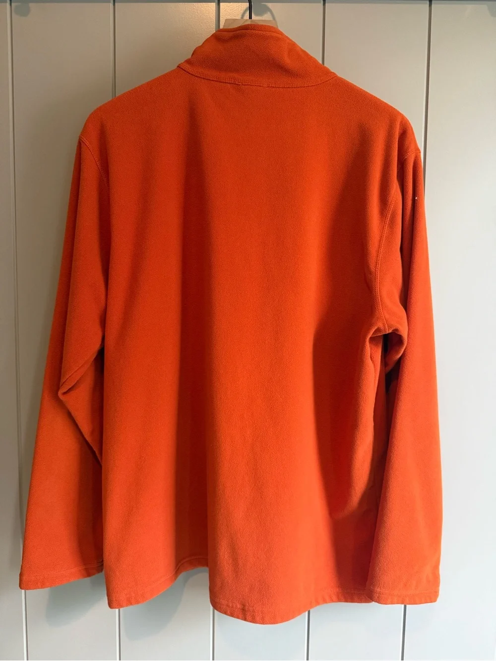 The North Face TKA 100 Fleece Pullover Men’s L Orange 1/4 Zip Outdoor